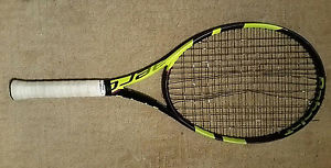 2016 Babolat Pure Aero Tour Size 4 3/8 Strung 1X + Played 2 Days  SUPERB!