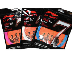 Li-Ning String No. 7 Badminton String Assorted Color ( Pack of 3 )