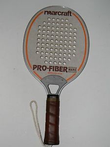 Vintage Warcraft "pro fiber" Paddle Ball Racquet USA Made-APTA APPROVED