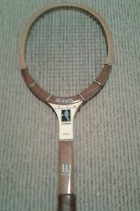 Chris Evert Wood Racquet by Wilson, Made in USA, Grip 4-1/4"