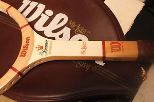 NM - jack kramer autograph midsize wooden tennis racket with original cover