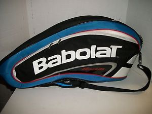 Babolat Team Tennis Dual Strap 6 Racquet Bag, Blue & Black