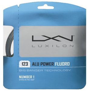 Luxilon ALU Power Fluoro 123, 17 Guage, Grey, PACKS OF 5, NWT