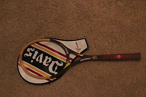 Mint TAD Davis Topspin Wooden Tennis Racket- diagonal strung with original cover