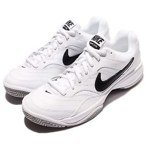 Nike Court Lite White Black Mens Tennis Shoes Sneakers Trainers 845021-100