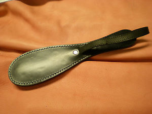 USA Hand crafted Genuine Leather Paddle, 12" Hairbrush paddle w/ handle, Unisex