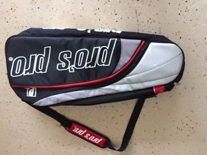 prince pro's pro tennis bag double 2 racquet bag padded