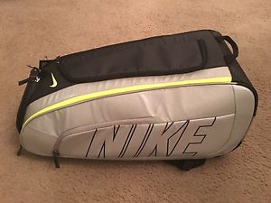 Nike Court Tech 1 Tennis Bag - Black / Volt / Silver