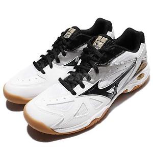 Mizuno Wave Gate 4 White Black Men Volleyball Badminton Indoor Shoes 71GA16-4011