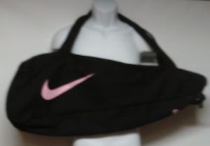 Nike Tennis Racquet Black Bag Pink Swoosh Gym Sports Athletic