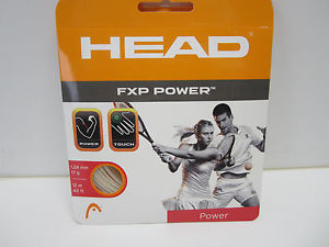 **NEW**  LOT OF 3 SETS HEAD FXP POWER 17g (1.24) NATURAL MULTI TENNIS STRING