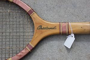 Aristocrat D&M Wooden Tennis Racket with the Birddog