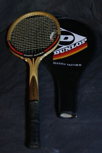 Dunlop John McEnroe Maxply Wooden Tennis Racquet - L2-4 1/2