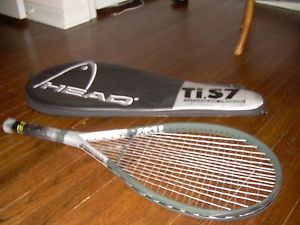 HEAD TITANIUM TENNIS TiS7 XTRALONG TENNIS RACQUET 4 5/8" GRIP-W/FULL COVER
