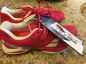 Babalot Ladies Propulse BPM All Tennis Shoes     Pink-Rose Size 7 All Court New