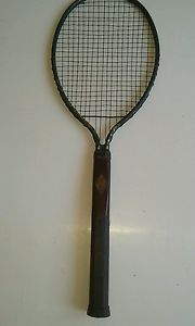 1920'S TENNIS RACQUET~"NEW DAYTON" STEEL & WOOD~Leather Band~PEG~Dayton Steel Co