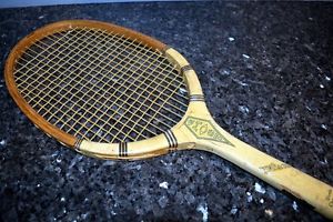 Antique Wood Tennis Racquet - Wilson Ghost