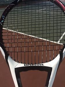 Wilson KFactor KZero Tennis Racket 3/8 Grip new Strings