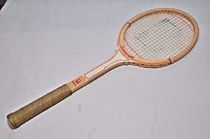 Vintage Bancroft Billie Jean King Signature Wooden Tennis Racquet 4 3/8 80's