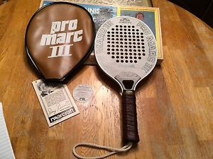Vintage Marcraft Pro Marc III Hardwood & Aluminum Platform Tennis Paddle