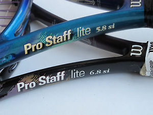 2 Wilson Pro Staff 6.8 5.8 si si Lite Tennis Racquet