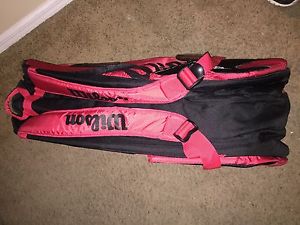 Wilson Eco K-Factor Pro Tour 6 Racquet Tennis Bag - Red / Black NEw W/ Tags