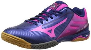 Mizuno table tennis shoes WAVE DRIVE A3 [men] 81GA1500 65 Navy  Pink / 250