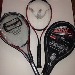 New Set 2 Billie Jean King Advanta WTT Smash Tennis Racquets Rackets 4 3/8"