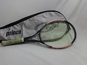 Prince O3 Pink  110 Tennis Racquet and cover 4 1/2" Limited edition