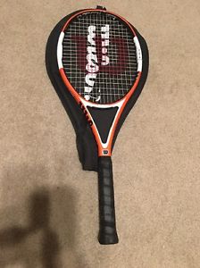 WILSON NCODE TOUR NTOUR 95 MIDPLUS JUSTINE HENIN TENNIS RACKET  4 1/2