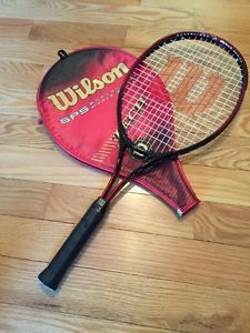 Wilson SPS Tech Court, Power Series Tennis Racket, Oversize, OS, Cover Included