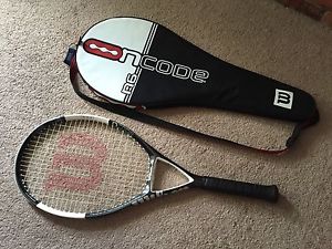 Wilson N6 NCode Tennis Racquet With Carrying Case 4 1/2 Grip 110 Oversize
