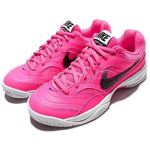 Wmns Nike Court Lite Pink Black Womens Tennis Shoes Sneakers Trainers 845048-600