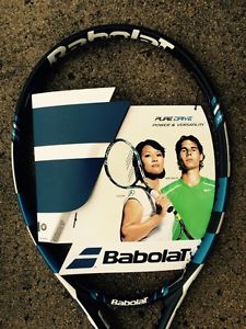 babolat pure drive tennis racquet, 3/8 grip, unstrung
