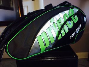 Prince "Tour Team" Multi Racquet Duffel - Bright Green/Black - Excellent!