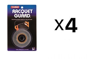 Tourna Racquet Guard Tape Tennis Head Protection Durable 20 Ft Roll (4-Pack)