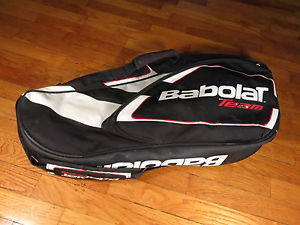 Babolat Team 3 Pack Racket Tennis Shoulder Bag Black Red White Holds up to 5