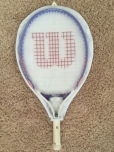 Wilson Venus/Serena Junior Racquet With Cover Pink And Purple