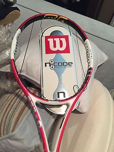 WILSON nCODE SIX-ONE 95 MIDPLUS ( 16 x 18 ) TENNIS RACQUET RACKET 4-5/8" NEW