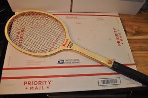 Vintage Bancroft Forest Hill Bamboo Tennis Racquet w/cover