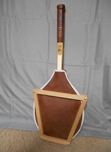 Vintage Bancroft glass Executive hand crafted tennis racket Reg # E5420