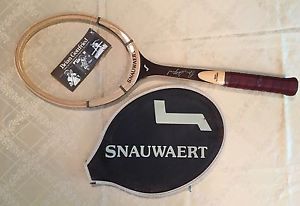 NEW SNAUWAERT BRIAN GOTTFRIED SIGNATURE WOOD TENNIS RACKET LM5