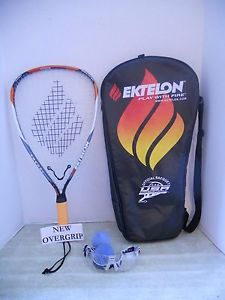 Ektelon Powerfan Energy Racquetball Racquet - EUC+Glasses+Balls