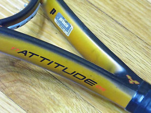NEW STRINGS Prince Triple Threat Attitude Oversize 1025pl Racquet $280 4 1/2"