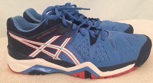 ASICS Womens Size 8 Resolution 6 Gel Powder Blue Tennis Athletic Shoes