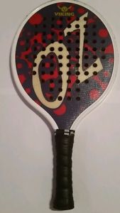 VIKING OZ Paddleball Racquet-Platform Tennis Paddle Red/Purple