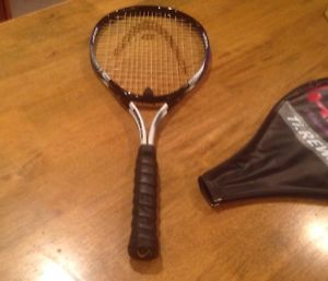Head TIReward Tennis Racquet 4 1/2-4 Grip Titanium Technology Oversized Blue