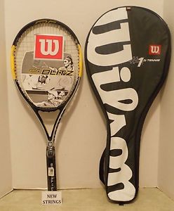 Wilson Pro Staff Blitz MP 100 Tennis Racquet Racket 4 3/8 - NEW STRINGS + Cover