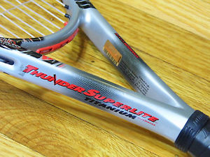 NEW STRINGS Prince Thunder SuperLite Titanium LB 1000pl Oversize Racquet 4 1/2"