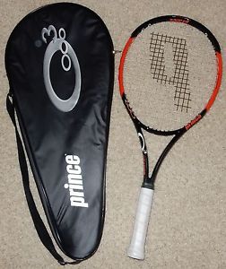 Prince Tennis Racquet 4 1/2 O3 Hybrid Orange Oversize
